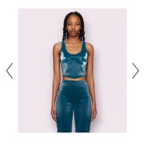 Teal Mugler set
